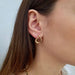 Yellow gold diamond earrings 58 Facettes