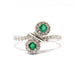 Ring Ring Toi & Moi emeralds & diamonds 58 Facettes