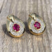 Earrings Ruby diamond earrings 58 Facettes 120