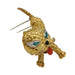 Brooch Mauboussin “Cat” brooch in yellow gold, coral, diamonds and emeralds. 58 Facettes 31757
