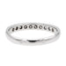 Bague 51 Bague Demi alliance Or blanc Diamant 58 Facettes 2673366CN