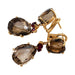 Earrings Pomellato "Bahia" earrings in pink gold, smoky quartz and ruby. 58 Facettes 31034