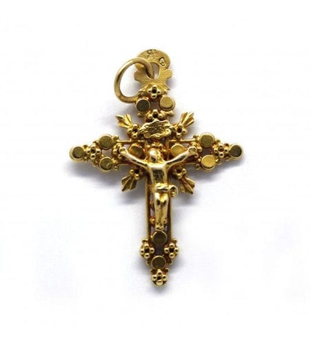 Pendentif Jaune / Or 750 Pendentif Croix 58 Facettes 230120R