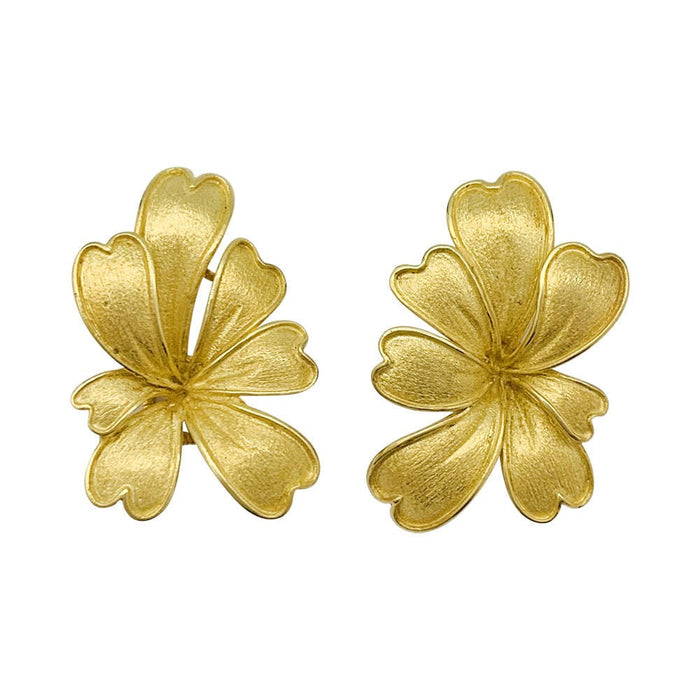 Boucles d'oreilles Boucles d'oreilles, "Feuillage", or jaune. 58 Facettes 31273