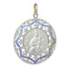 Art Deco medal pendant with diamonds and sapphires 58 Facettes 23191-0433