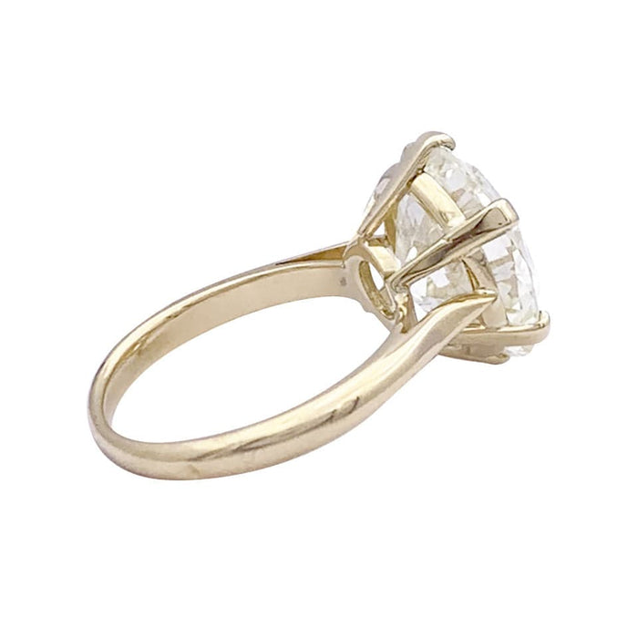 Bague 53 Bague solitaire, or jaune, diamant 7,59 carats. 58 Facettes 33405