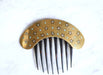 Accessory Comb, tiara, star, turquoise and horn 58 Facettes