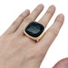 Ring 55 Pomellato ring in pink gold, “Victoria” model, jet. 58 Facettes 30764
