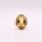 Bague Bague Vintage Citrine ovale sur or jaune 58 Facettes