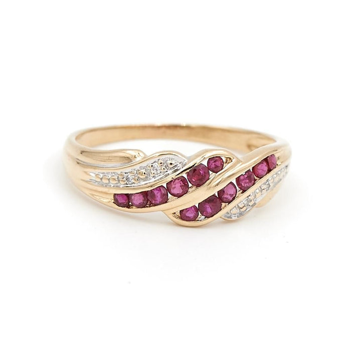 Bague Bague Or jaune Rubis 58 Facettes