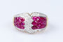Bague Bague diamant rubis en or massif 18 carats 58 Facettes 41400026-63