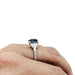 Ring 53 6.67 carat sapphire, platinum and diamond ring. 58 Facettes 30768