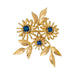 Boucheron “Fleurs” brooch in pink gold and sapphires. 58 Facettes 31646