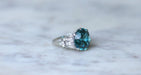 Bague 51.5 Bague Cocktail Platine Zircon bleu Diamants 58 Facettes