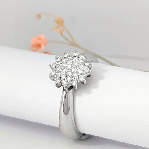 Bague Bague en or blanc et diamants 58 Facettes 15996