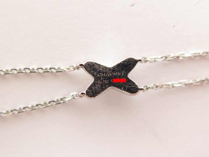 Bracelet bracelet CHAUMET jeux de liens 17 cm or blanc 18k & diamants 58 Facettes 242580