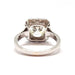 Old diamond solitaire ring in white gold 58 Facettes