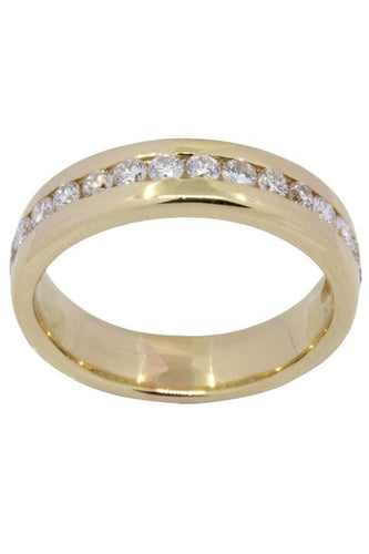 Bague DEMI ALLIANCE DIAMANTS 58 Facettes 047731