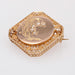 Brooch Antique rose gold brooch with lily of the valley diamonds 58 Facettes 22-582