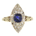 Bague 59 Bague diamant et saphir bleu 58 Facettes 21097-0172