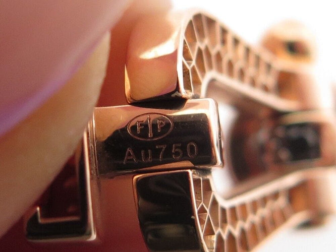 Bracelet bracelet FRED force 10 gm manille or rose diamant blanc & noir 58 Facettes 253276