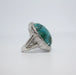 Ring Silver and natural turquoise ring 58 Facettes BAG0013