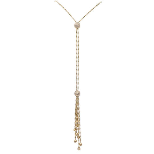 Collier Collier cravate Cartier,"Draperie de Décolleté", or jaune, diamants. 58 Facettes 32590