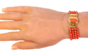 Bracelet Bracelet corail et or 58 Facettes 20336-0091