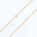 Gold chain necklace with filed convict mesh 58 Facettes 17-015