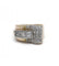 Bague 46 / Jaune et blanc / Or 750‰ et Platine 950‰ Bague Tank Diamants 58 Facettes 230041SP