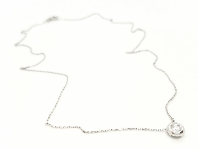 Collier Collier Or blanc Diamant 58 Facettes 579108RV