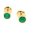 Boucles d'oreilles Boucles d'oreilles Puces Or jaune Emeraude 58 Facettes 2303220CN