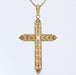 Pendentif Croix ancienne perle ors vert et rose 58 Facettes 22-539