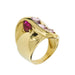 Bague 52 Bague large saphirs roses et rubis 58 Facettes 33533