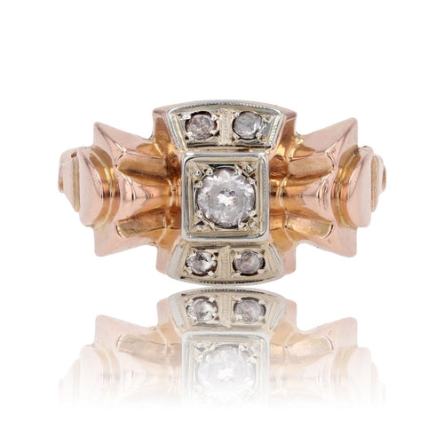 Bague 58 Bague tank noeud saphirs blancs 58 Facettes 17-245