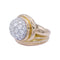 Bague 55 Bague vintage or rose, platine et diamants. 58 Facettes 31998