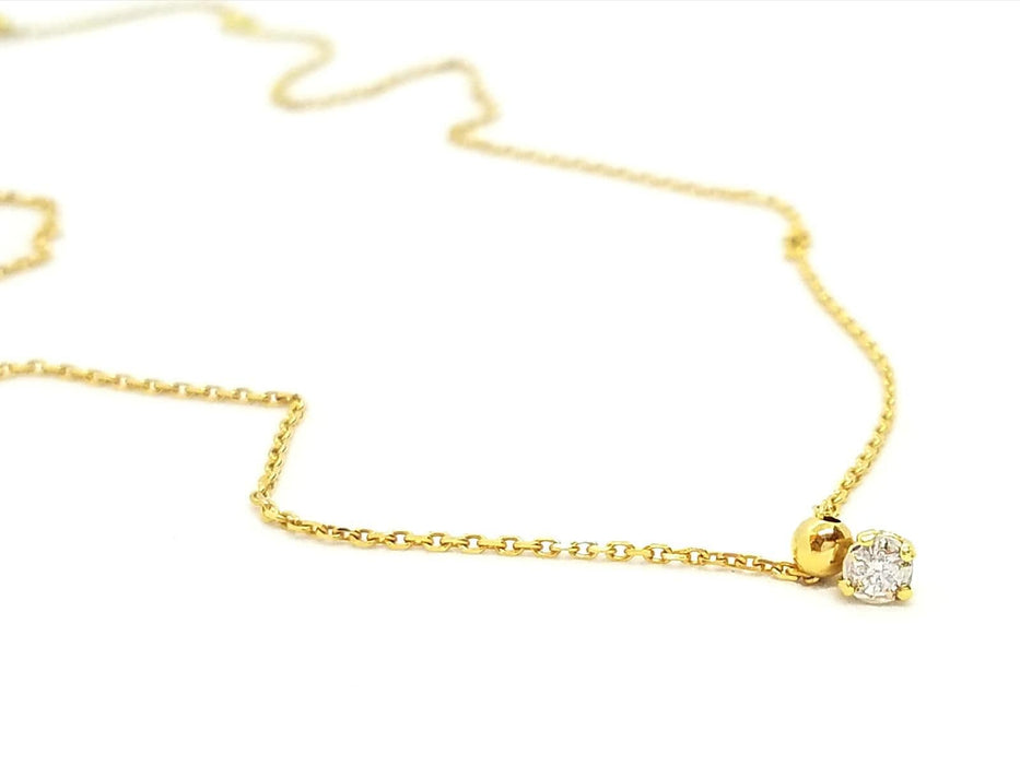 Collier Collier Chaîne + pendentif Or jaune Diamant 58 Facettes 579132RV