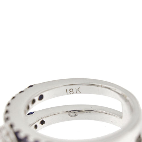 Bague 53 Bague saphirs diamants 58 Facettes 30559