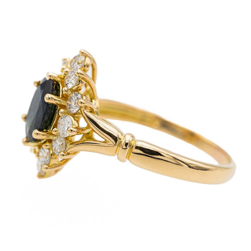 Bague 56 Bague Pompadour Or jaune Saphir 58 Facettes 2601749CN