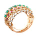 Bracelet Bracelet 1940 Or Jaune, Emeraudes de Colombie, Diamants et Rubis 58 Facettes 62800060