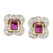 Earrings Ruby and Diamond Earrings 58 Facettes G3383