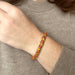 Bracelet Articulated harlequin bracelet Yellow gold Enamel Coral 58 Facettes REF23101-123
