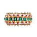 Bracelet Bracelet 1940 Yellow Gold, Colombian Emeralds, Diamonds and Rubies 58 Facettes 62800060