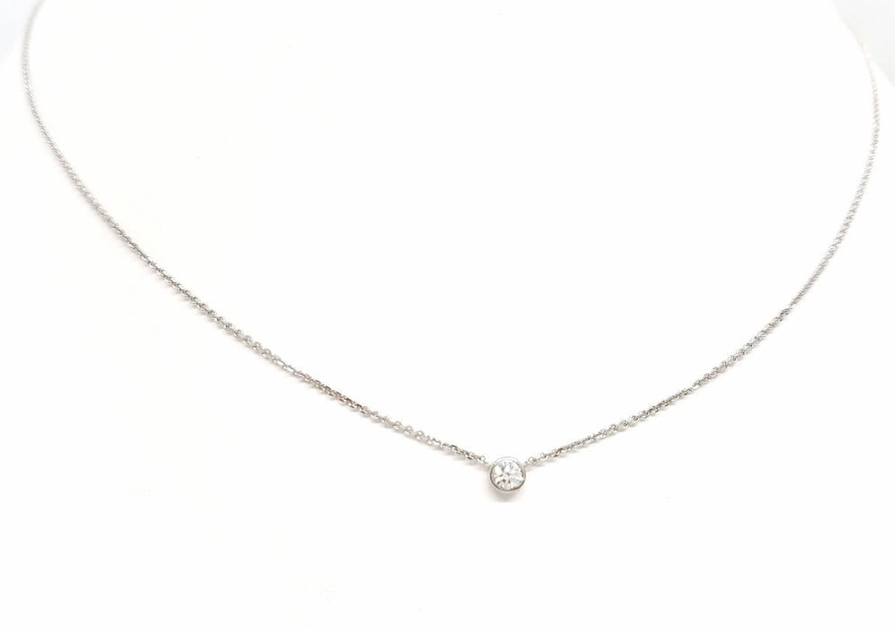 Collier Collier Or blanc Diamant 58 Facettes 578759RV