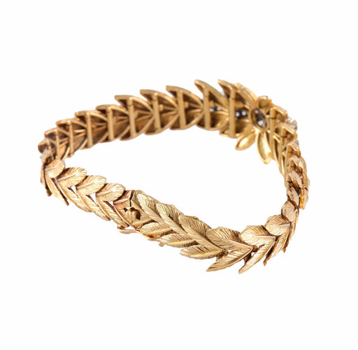 Bracelet BRACELET "FEUILLAGE" OR & DIAMANTS 58 Facettes BO/2200127