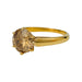 Bague 54 Solitaire or jaune, diamant brun 1,91 cts. 58 Facettes 31293