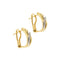 Boucles d'oreilles Boucles d'oreilles 2 ors diamants 58 Facettes 34051