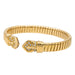 Bulgari bracelet Tubogas mesh bracelet Yellow gold Diamond 58 Facettes 2673927CN