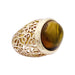 Ring 52 Pomellato ring, "Arabesque", pink gold, amber. 58 Facettes 33221
