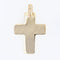 Pendentif Croix plate or jaune 58 Facettes 16-177